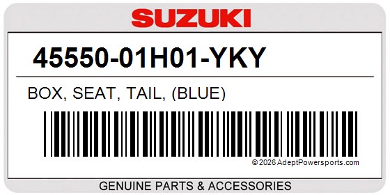 Suzuki 45550-01H01-YKY Box, Seat, Tail, (Blue)