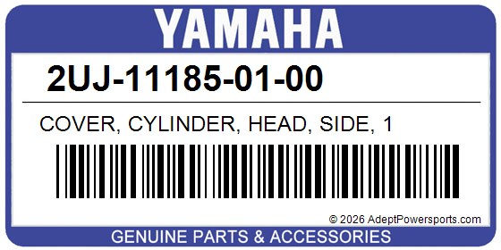 Yamaha 2UJ-11185-01-00 Cover, Cylinder, Head, Side, 1