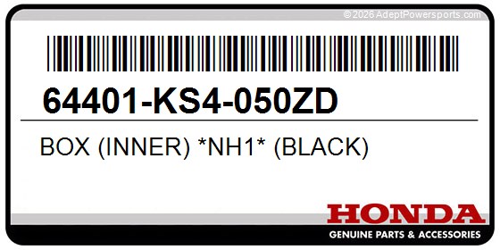 Honda 64401-KS4-050ZD Box (Inner) *Nh1* (Black)
