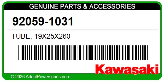 Kawasaki 92059-1031 Tube, 19X25x260
