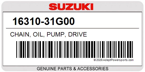 Suzuki 16310-31G00 Chain, Oil, Pump, Drive