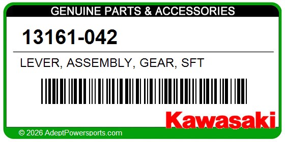 Kawasaki 13161-042 Lever, Assembly, Gear, Sft