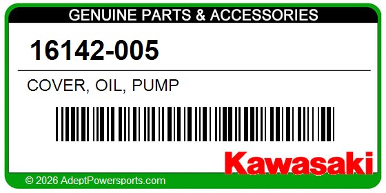 Kawasaki 16142-005 Cover, Oil, Pump