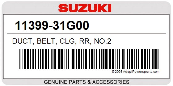 Suzuki 11399-31G00 Duct, Belt, Clg, Rr, No.2
