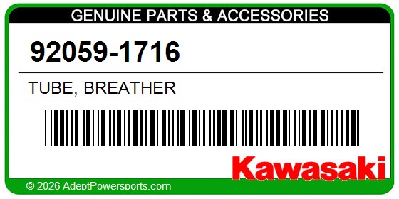 Kawasaki 92059-1716 Tube, Breather