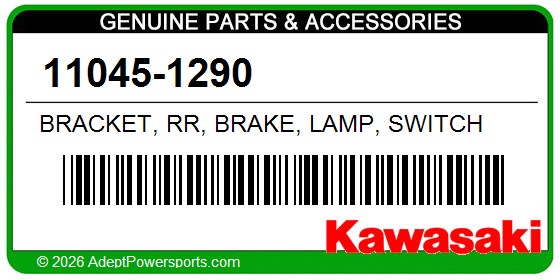 Kawasaki 11045-1290 Bracket, Rr, Brake, Lamp, Switch