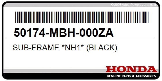 Honda 50174-MBH-000ZA Sub-Frame *Nh1* (Black)