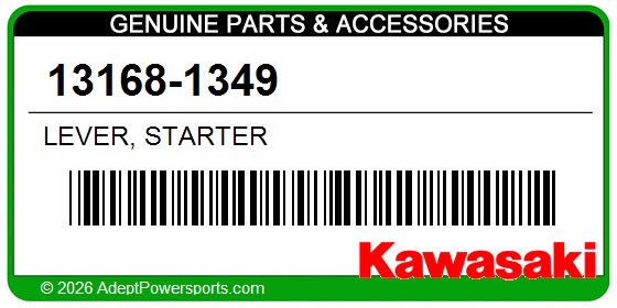 Kawasaki 13168-1349 Lever, Starter