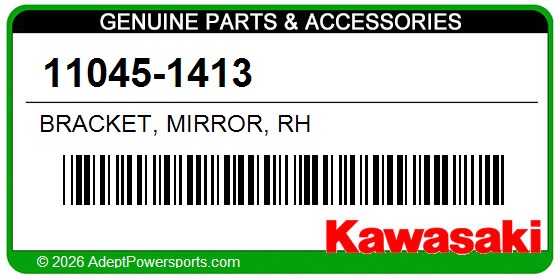 Kawasaki 11045-1413 Bracket, Mirror, Rh