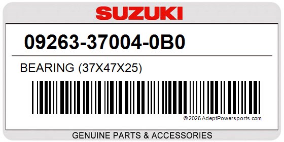 Suzuki 09263-37004-0B0 Bearing (37X47x25)