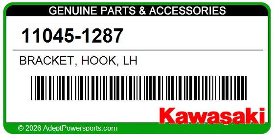 Kawasaki 11045-1287 Bracket, Hook, Lh
