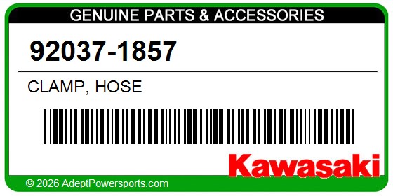 Kawasaki 92037-1857 Clamp, Hose