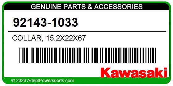 Kawasaki 92143-1033 Collar, 15.2X22x67