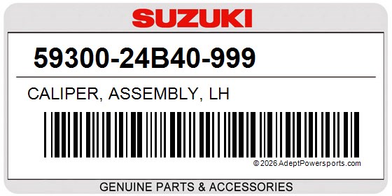 Suzuki 59300-24B40-999 Caliper, Assembly, Lh
