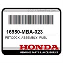 Honda 16950-MBA-023 Petcock, Assembly, Fuel