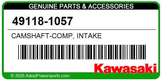 Kawasaki 49118-1057 Camshaft-Comp, Intake