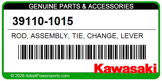 Kawasaki 39110-1015 Rod, Assembly, Tie, Change, Lever