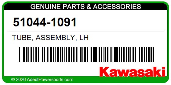 Kawasaki 51044-1091 Tube, Assembly, Lh