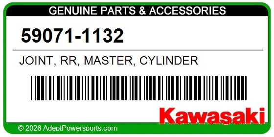 Kawasaki 59071-1132 Joint, Rr, Master, Cylinder
