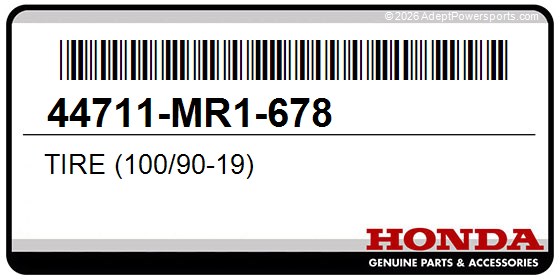 Honda 44711-MR1-678 Tire (100/90-19)