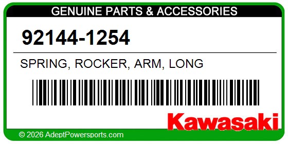 Kawasaki 92144-1254 Spring, Rocker, Arm, Long