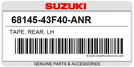 Suzuki 68145-43F40-ANR Tape, Rear, Lh