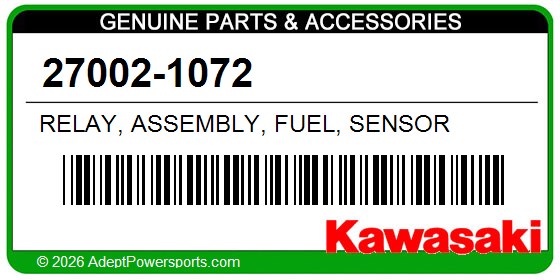 Kawasaki 27002-1072 Relay, Assembly, Fuel, Sensor