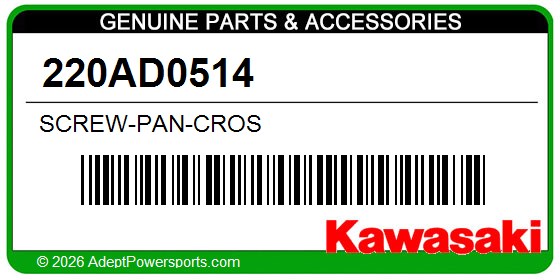 Kawasaki 220AD0514 Screw-Pan-Cros