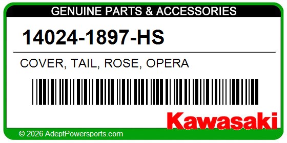 Kawasaki 14024-1897-HS Cover, Tail, Rose, Opera