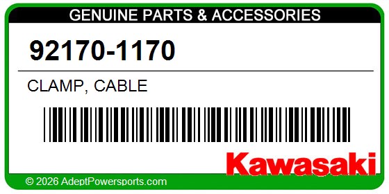 Kawasaki 92170-1170 Clamp, Cable