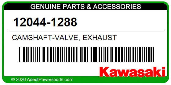 Kawasaki 12044-1288 Camshaft-Valve, Exhaust