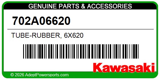 Kawasaki 702A06620 Tube-Rubber, 6X620