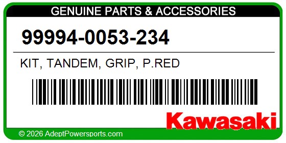 Kawasaki 99994-0053-234 Kit, Tandem, Grip, P.Red