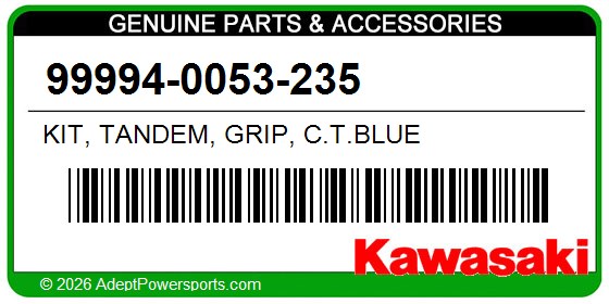 Kawasaki 99994-0053-235 Kit, Tandem, Grip, C.T.Blue