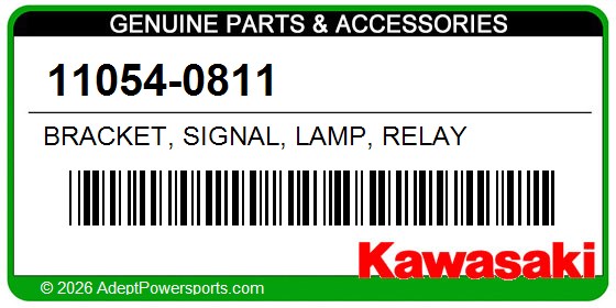 Kawasaki 11054-0811 Bracket, Signal, Lamp, Relay