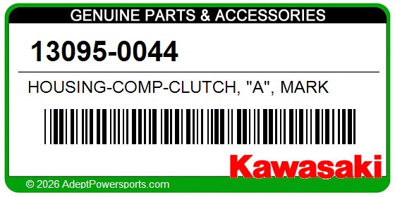 Kawasaki 13095-0044 Housing-Comp-Clutch, "A", Mark