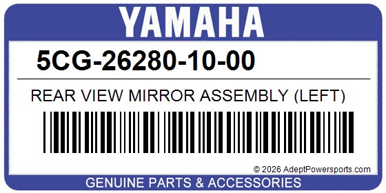 Yamaha 5CG-26280-10-00 Rear View Mirror Assembly (Left)