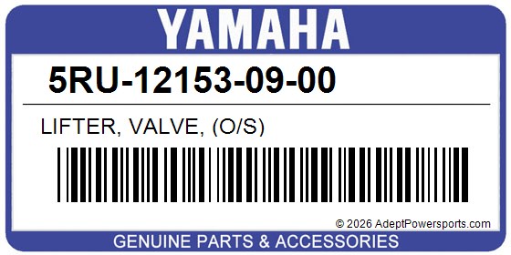Yamaha 5RU-12153-09-00 Lifter, Valve, (O/S)
