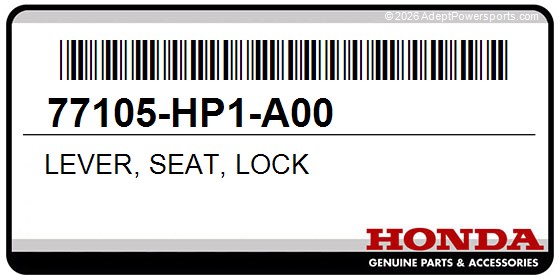 Honda 77105-HP1-A00 Lever, Seat, Lock