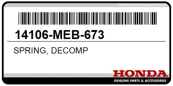 Honda 14106-MEB-673 Spring, Decomp