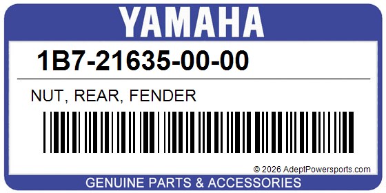 Yamaha 1B7-21635-00-00 Nut, Rear, Fender