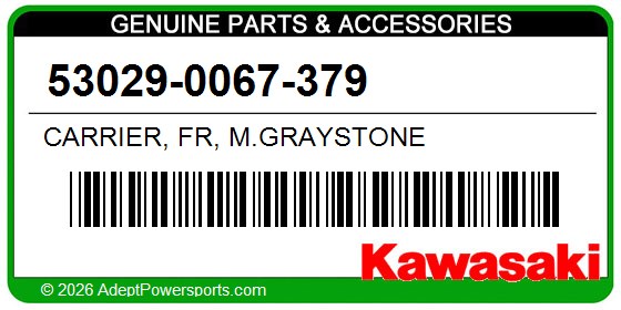 Kawasaki 53029-0067-379 Carrier, Fr, M.Graystone