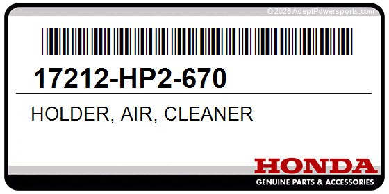 Honda 17212-HP2-670 Holder, Air, Cleaner