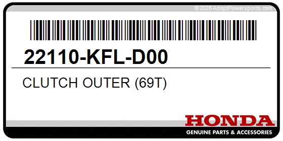 Honda 22110-KFL-D00 Clutch Outer (69T)