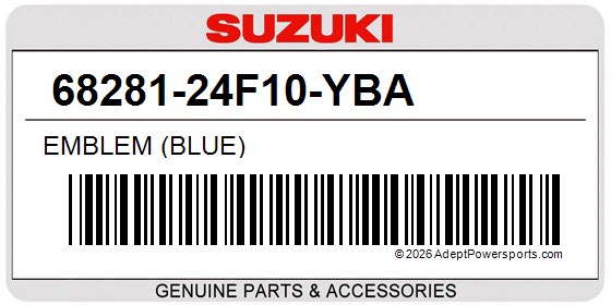 Suzuki 68281-24F10-YBA Emblem (Blue)