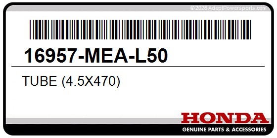 Honda 16957-MEA-L50 Tube (4.5X470)
