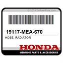 Honda 19117-MEA-670 Hose, Radiator