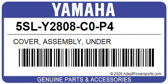 Yamaha 5SL-Y2808-C0-P4 Cover, Assembly, Under
