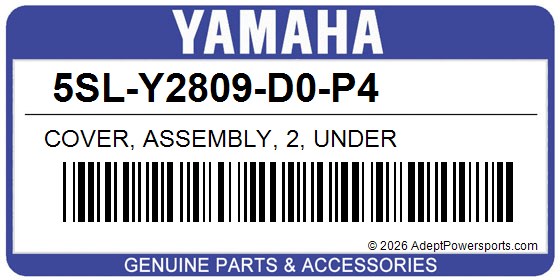 Yamaha 5SL-Y2809-D0-P4 Cover, Assembly, 2, Under