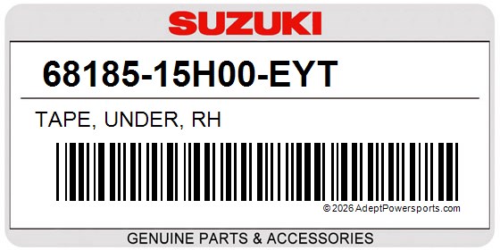 Suzuki 68185-15H00-EYT Tape, Under, Rh